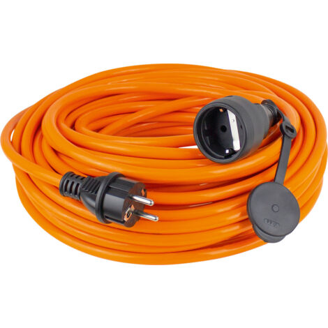 Baustellen Verlängerung 50m Stecker Kupplung H07BQ-F 3G1,5 IP44