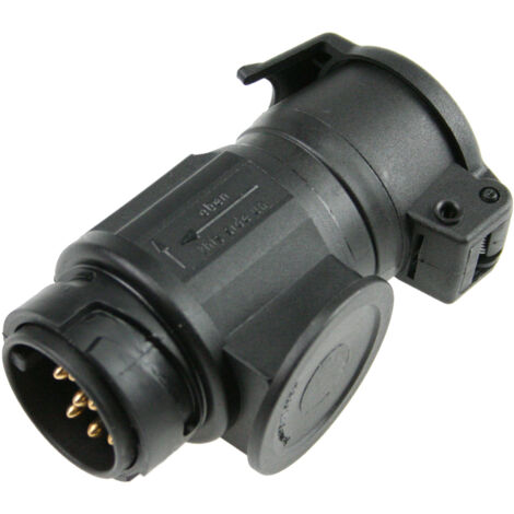 Caravan Universal Kurzadapter 13polig auf 7polig Klappdeckel IP44