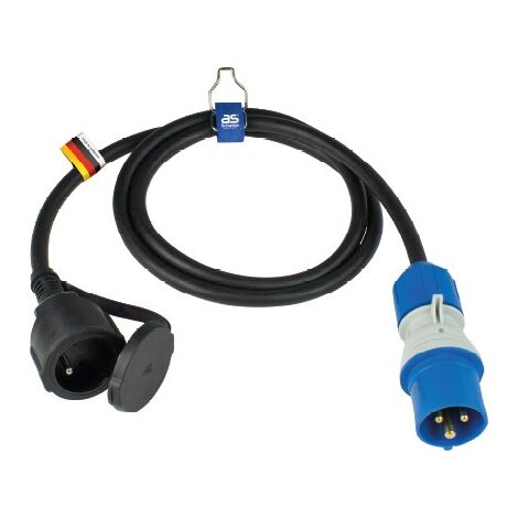 CEE Adapterleitung Französicher Standard Typ E 1,5m H07RN-F 3G2,5