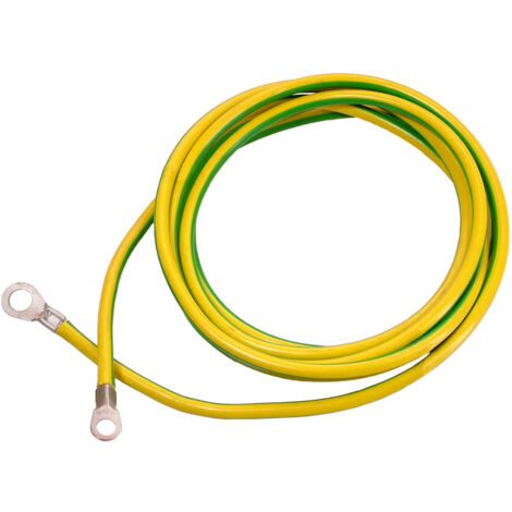 Erdungskabel gelb/grün 3m H07V-K 16 Ringöse A8/16mm² A10/16mm²