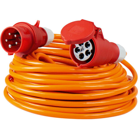 Verlängerung Phasenwendestecker 32A 22kW 25m H07BQ-F 5G4 IP44