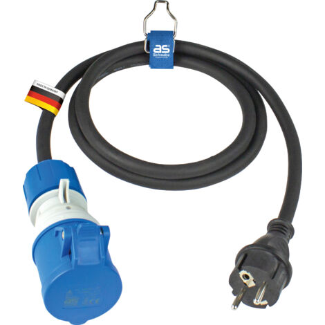 CEE Adapterleitung Französicher Standard Typ E 1,5m H07RN-F 3G2,5