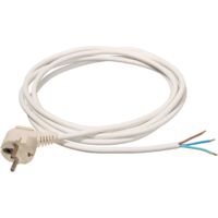 Anschlussleitung Schukostecker 10 m weiß H05VV-F 3G1,5 IP20