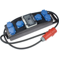 S2+ Vollgummi-Steckdosenleiste 400V/16A/max. 11kW IP44
