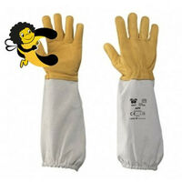 Guanti in pelle fiore morbide con manicotto fino al gomito misura 10/L