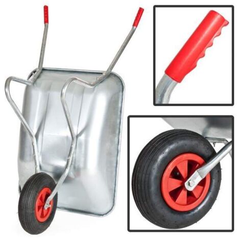 Spares2go Wassertrage-Tasche Für Schubkarre – 80 Liter Fassungsvermögen, 2 Stück Im Set, Mit Ausläufen
