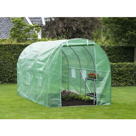 Bc-elec - 5662-0501 Gewächshaus Garten Gewächshaus Tunnel 3 Abschnitte 3.5x2x2m 7m² 3 Abschnitte