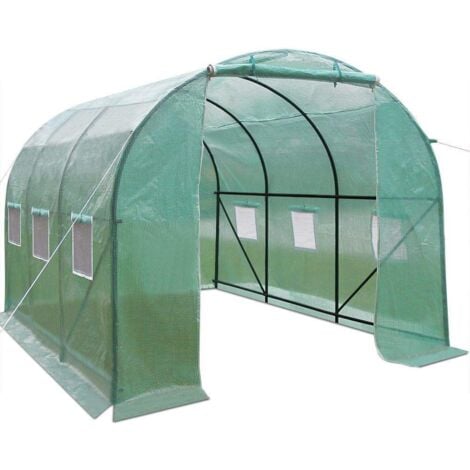 Bc-elec - 5662-0501 Gewächshaus Garten Gewächshaus Tunnel 3 Abschnitte 3.5x2x2m 7m² 3 Abschnitte
