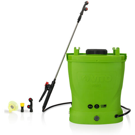 Pulvérisateur électrique à batterie VITO 12V 16L 6 bars max autonomie 4h chargeur inclus Végetaux jardin toitures