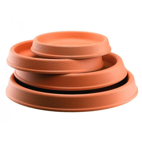 Soucoupe Pour Pot De Fleurs En Plastique Aspect Terre Cuite – Diamètre 36 Cm, Stable Et Déco
