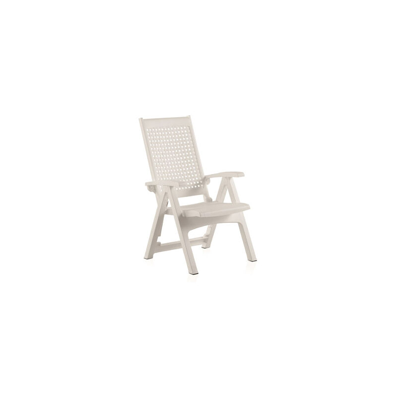 Sillon Posiciones Resina Metal Blanco Shaf