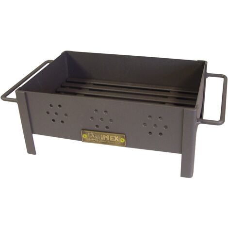 Barbacoa Carbon Rectangular Sobremesa Parrilla Cincada 31 X 21 X 14 Cm