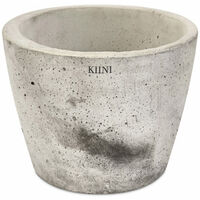 KIINI Beton-Outdoor-Topfblumen-Blumenständer für den Innenbereich - Garten L Marmor