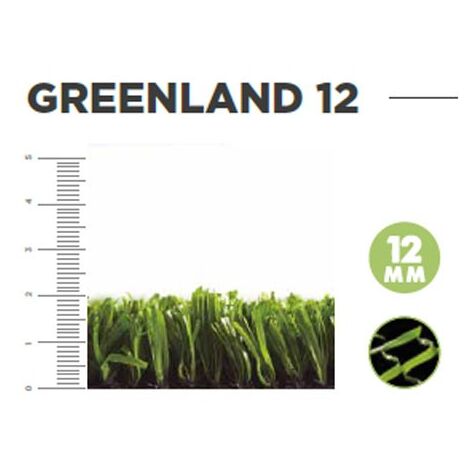 -CAHERSA- Césped Artificial VISA GARDEN GREENLAND 12mm Altura - Rollo 2mt 