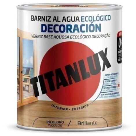 BARNIZ SINTÉTICO DECORACIÓN BRILLANTE CASTAÑO 0,250L M10100114 TITANLUX
