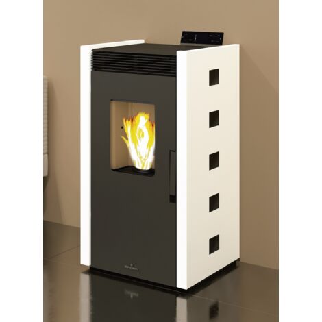 BRICOSOL ESTUFA DE PELLET BRONPI MODELO ZOE 9 KW COLOR MARFIL