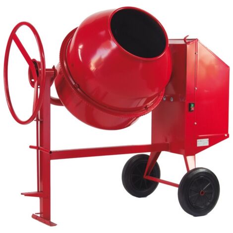 -CAHERSA- Hormigonera Eléctrica ALTRAD ELEC. 180L, 0,75HP.  ROJO