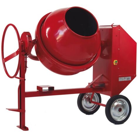 -CAHERSA- Hormigonera Eléctrica ALTRAD ELEC.  260L, 1,5HP, ROJO (1/2)