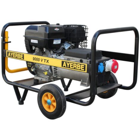 AYERBE - 5416045 - Generador 9000 V TX - Trifásico con Arranque Eléctrico Motor Vanguard (1/5)