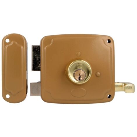 -CAHERSA- Cerradura AMIG 72U-80 Esmaltado Oro Izquierda