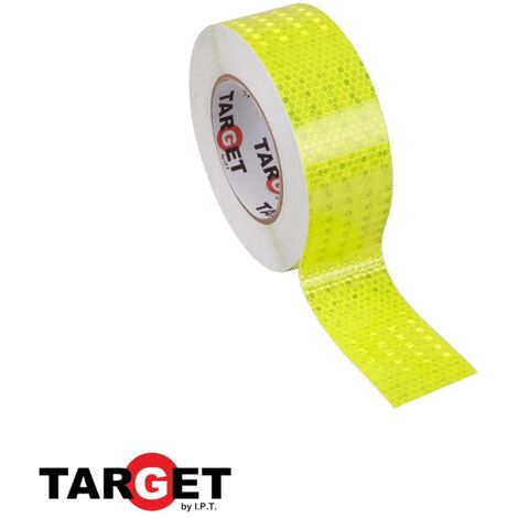 Cinta adh 50mmx33mt señalizacion target pvc ver reflectante (1/2)