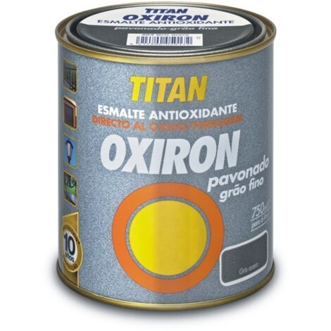 -CAHERSA- PINTURA OXIRON PAVONADO NEGRO 4L TITAN (1/4)