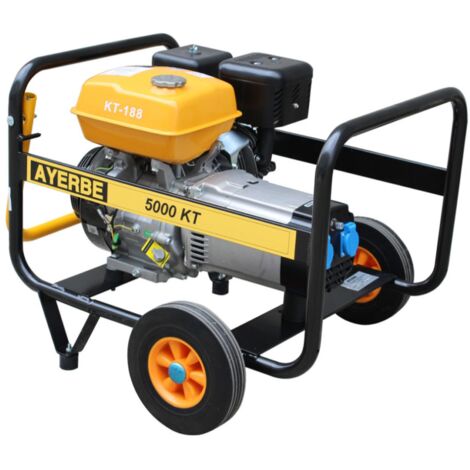 AYERBE - 5430025 - Grupo Electrógeno 5000 KT MN - Monofásico Motor KIOTSU con Arranque Eléctrico