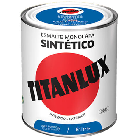 -CAHERSA- PINTURA TITANLUX AZUL LUMINOSO 750 ML TITAN (1/3)