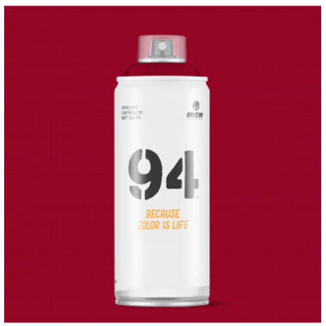 -CAHERSA- Pintura en Spray MTN Hardcore 400 ml 94 ROJO CLANDESTINO R-47 (1/2)