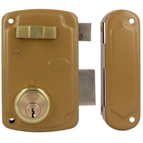 -CAHERSA- Cerradura AMIG 75U-70 Esmaltado Oro Derecha