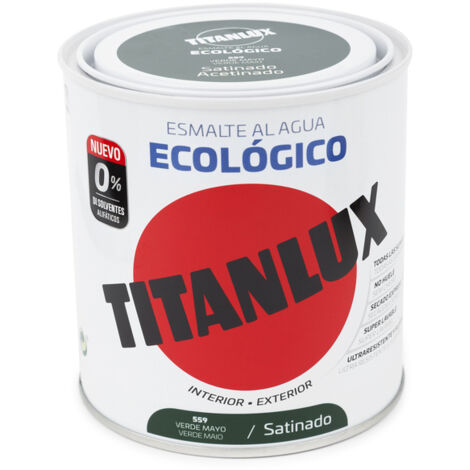 Titanlux Ecológico Esmalte al agua mulisuperficie Satinado Verde Mayo 750 ml