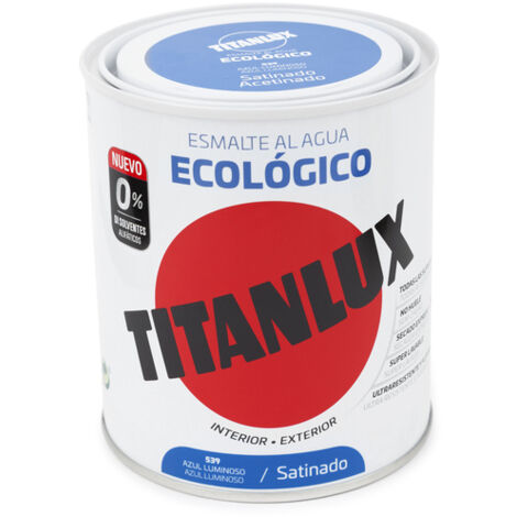 Titanlux Ecológico Esmalte al agua mulisuperficie Satinado Azul Luminoso 750 ml
