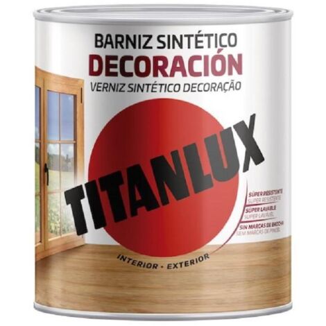 BARNIZ SINTÉTICO DECORACIÓN SATINADO TECA 250ml TITANLUX M11100914 (1/5)
