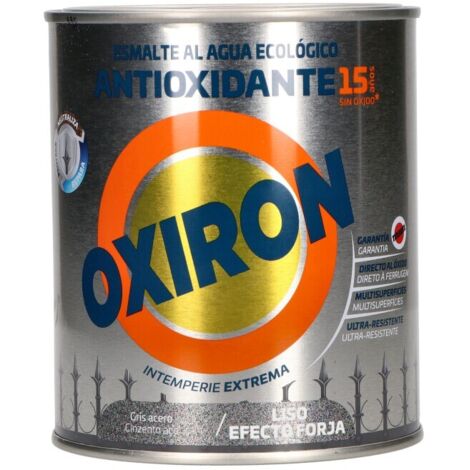 -CAHERSA- PINTURA OXIRON LISO EF. FORJA AG GRIS A 750ML TITAN (1/5)