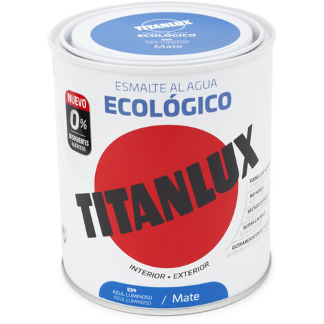 Titanlux Ecológico Esmalte al agua mulisuperficie Mate Azul Luminoso 750 ml