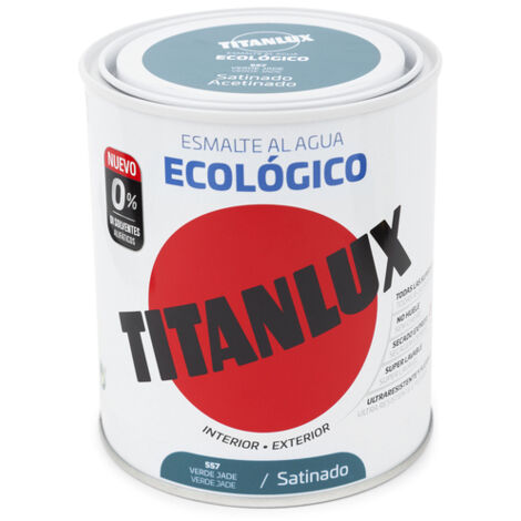 Titanlux Ecológico Esmalte al agua mulisuperficie Satinado Verde Jade 750 ml