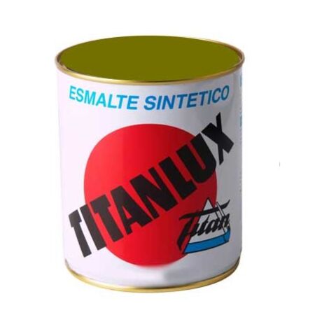 -CAHERSA- PINTURA TITANLUX SINT BRILLANTE AMARILLO REAL 250ML TITAN (1/5)