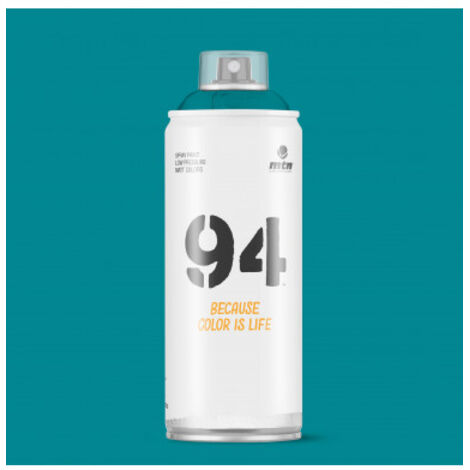 -CAHERSA- Pintura en Spray MTN Hardcore 400 ml 94 TURQUESA RV-5018 400ML