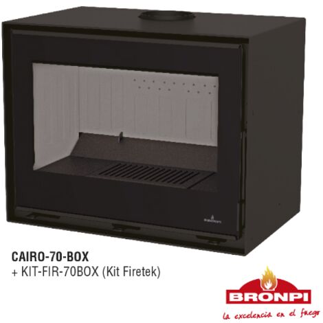 BRICOSOL ESTUFA DE LEÑA BRONPI MODELO CAIRO-70-BOX