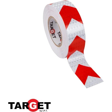 -CAHERSA- CINTA REFLECTANTE ROJA/BLANCA 33 X 50M TARGET