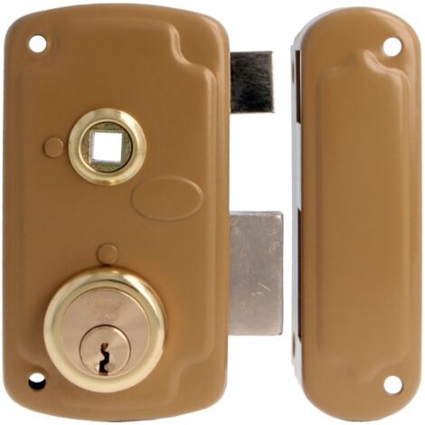 -CAHERSA- Cerradura AMIG 75UN-60 Esmaltado Oro Derecha