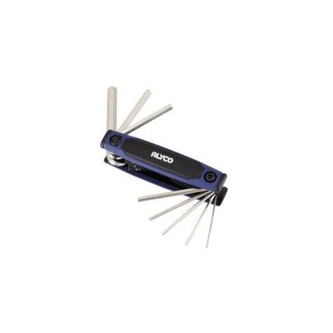 -CAHERSA- Llaves Allen ALYCO Juego 8 Pz Tipo Navaja 1.5-8 mm Mango (1/2)
