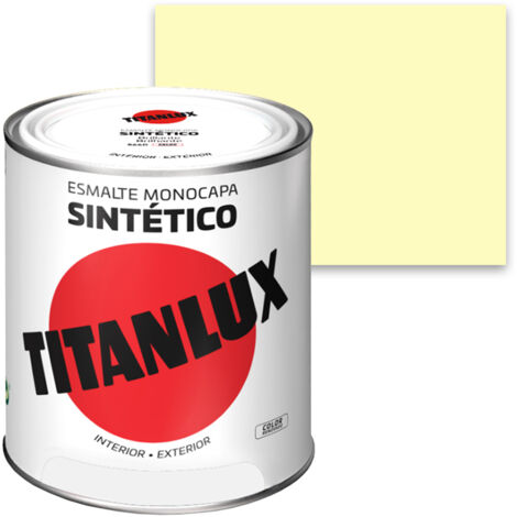 -CAHERSA- PINTURA TITANLUX SINTETICO BRILLO MARFIL 750 ML TITAN