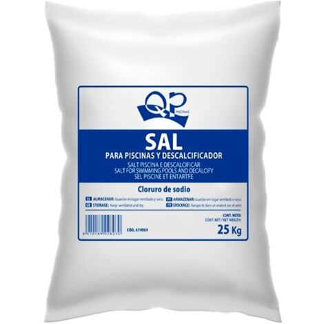 SAL INDUSTRIAL PISCINA SACO 25 KG. QUIMICAMP ALTA CALIDAD