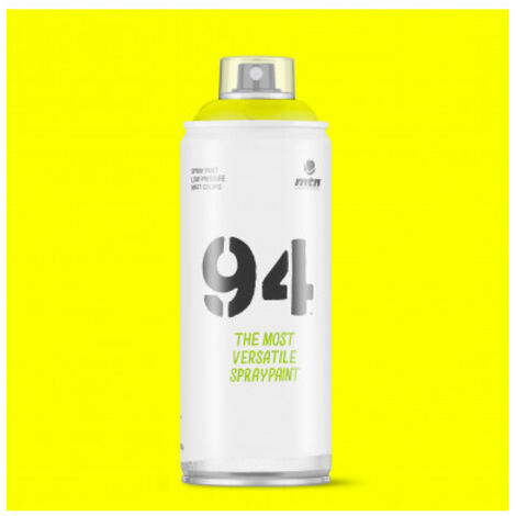 -CAHERSA- Pintura en Spray MTN Hardcore 400 ml 94 FLUORESCENTE AMARILLO 400
