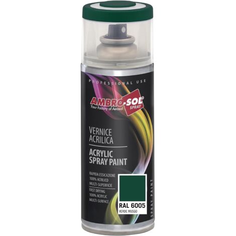 AMBRO-SOL PINTURA ACRILICA 6005 VERDE MUSGO (SPRAY 400 ML.
