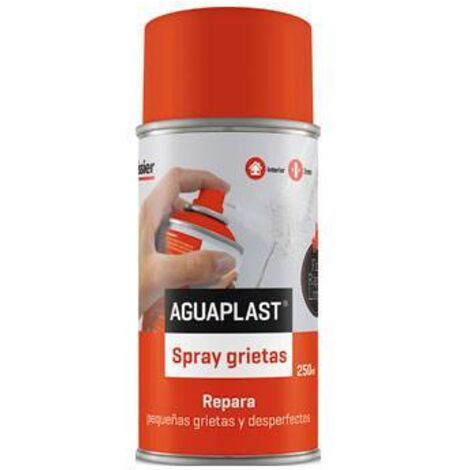 Masilla en spray Aguaplast 250 ml – Fórmula flexible y de secado rápido – Gran adherencia a yeso y hormigón – Acabado liso y uniforme (1/5)