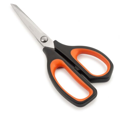 Arcos Tijeras de Cocina - Hoja de Acero Inoxidable - 210 mm - Mango de Polipropileno Color negro y rojo