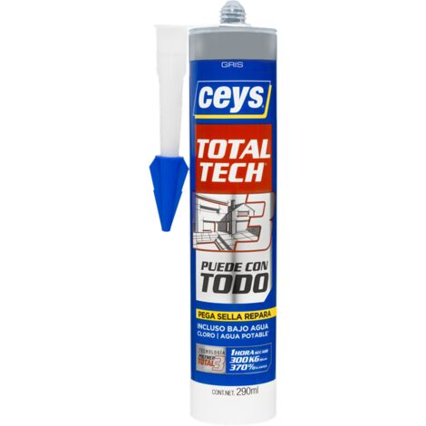 Adhesivo Multiusos CEYS Total Tech Gris Cartucho Grande 290ml 507220