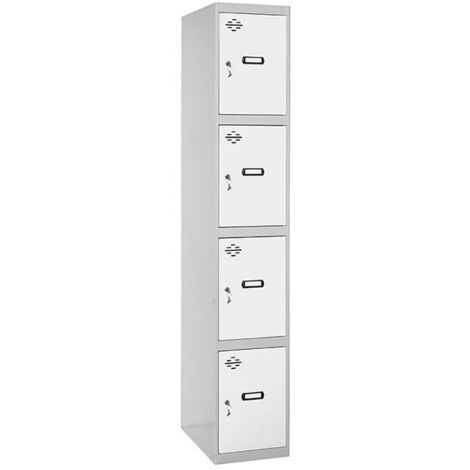 Casillero metálico SIMONLOCKER (180x40x50cm) GRIS Y BLANCO